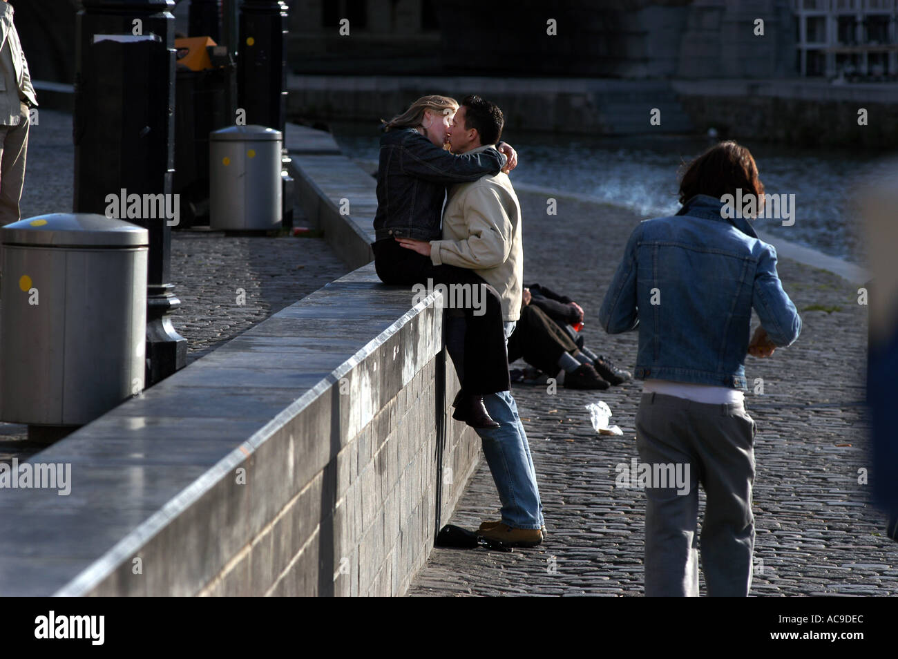 Gent, Gand, Gent in Ost-Flandern, Belgien. Eine Universitätsstadt von Bars und Restaurants und der zweitgrößte Hafen in Belgien. Stockfoto