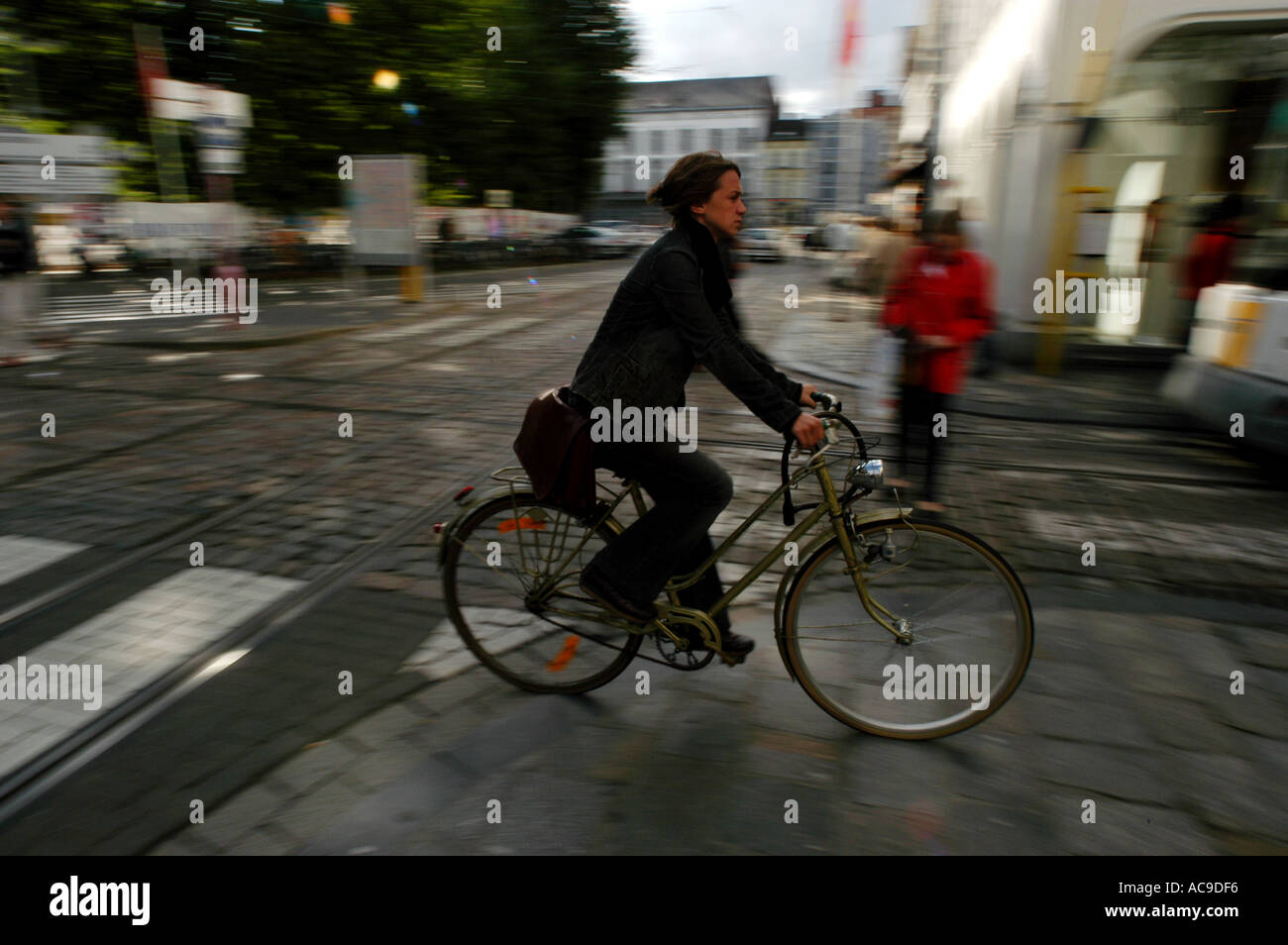 Gent, Gand, Gent in Ost-Flandern, Belgien. Eine Universitätsstadt von Bars und Restaurants und der zweitgrößte Hafen in Belgien. Stockfoto