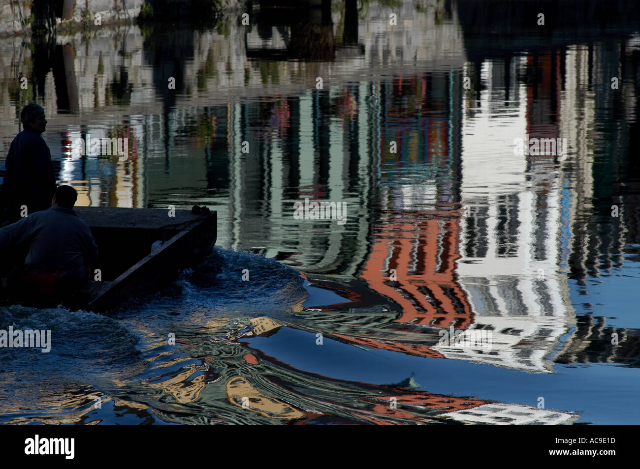 Gent, Gand, Gent in Ost-Flandern, Belgien. Eine Universitätsstadt von Bars und Restaurants und der zweitgrößte Hafen in Belgien. Stockfoto
