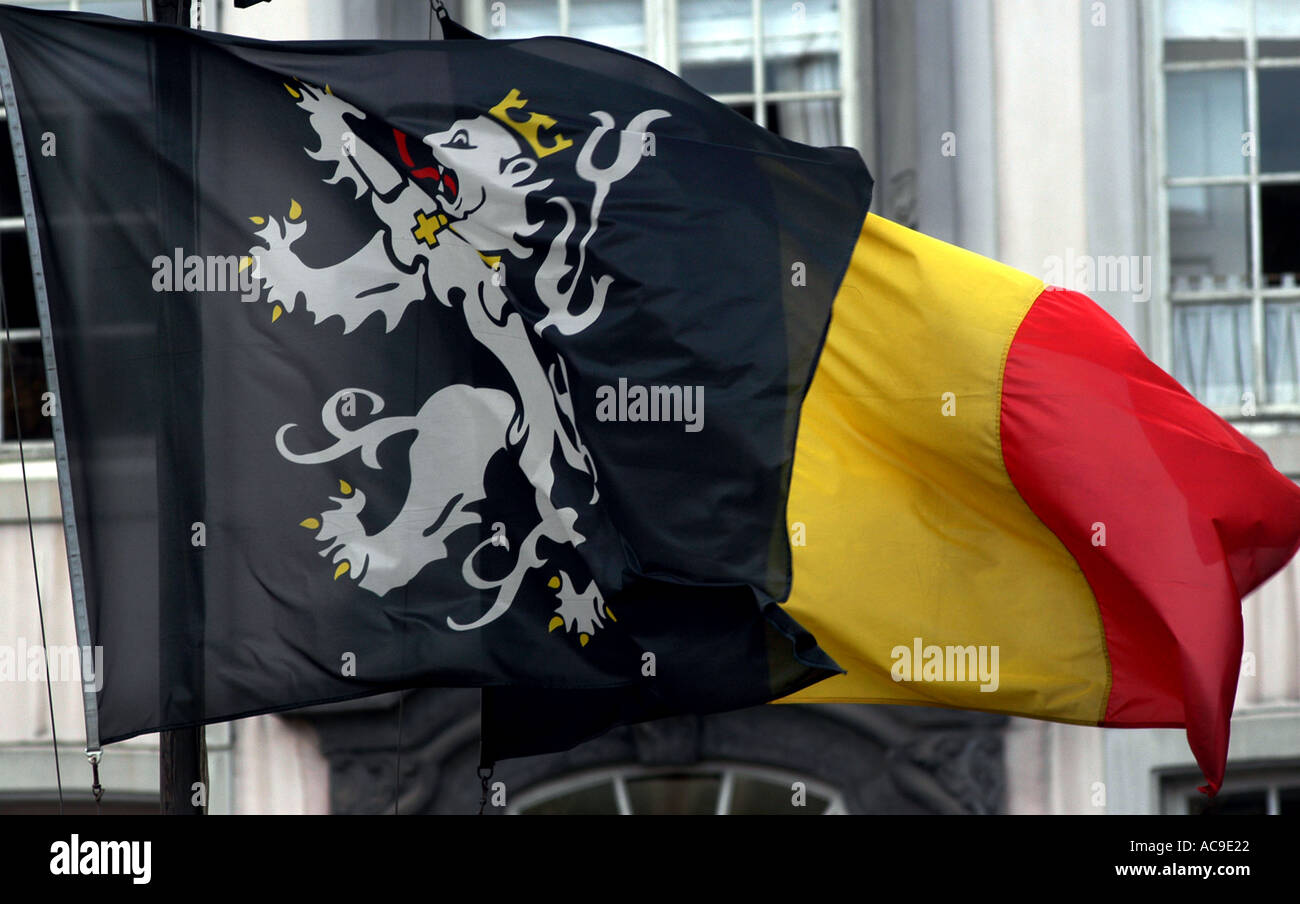 Gent, Gand, Gent in Ost-Flandern, Belgien. Eine Universitätsstadt von Bars und Restaurants und der zweitgrößte Hafen in Belgien. Stockfoto