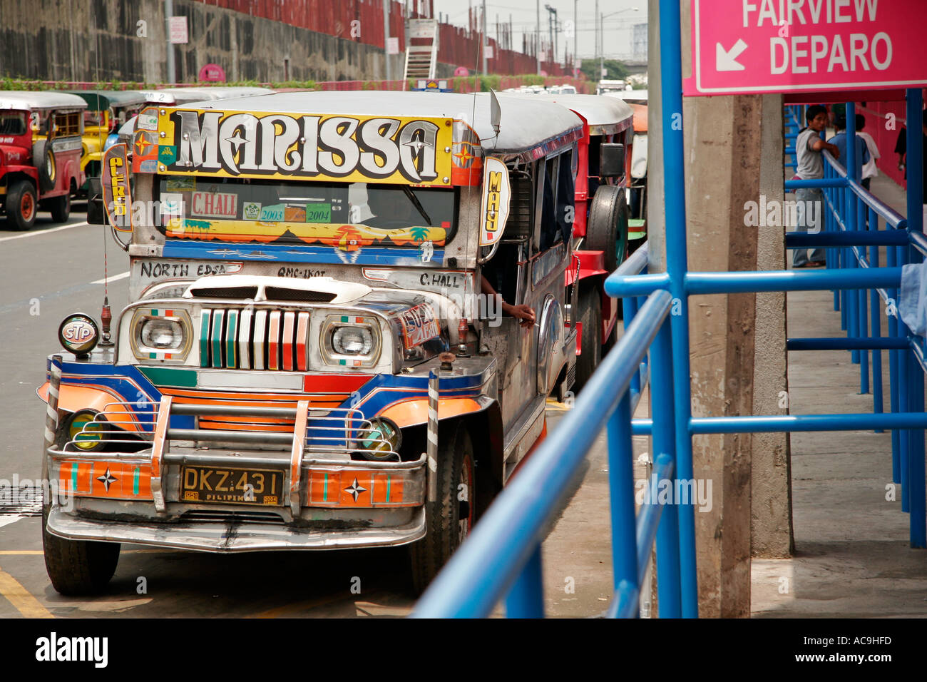 Jeepney Rang, Manila Stockfoto