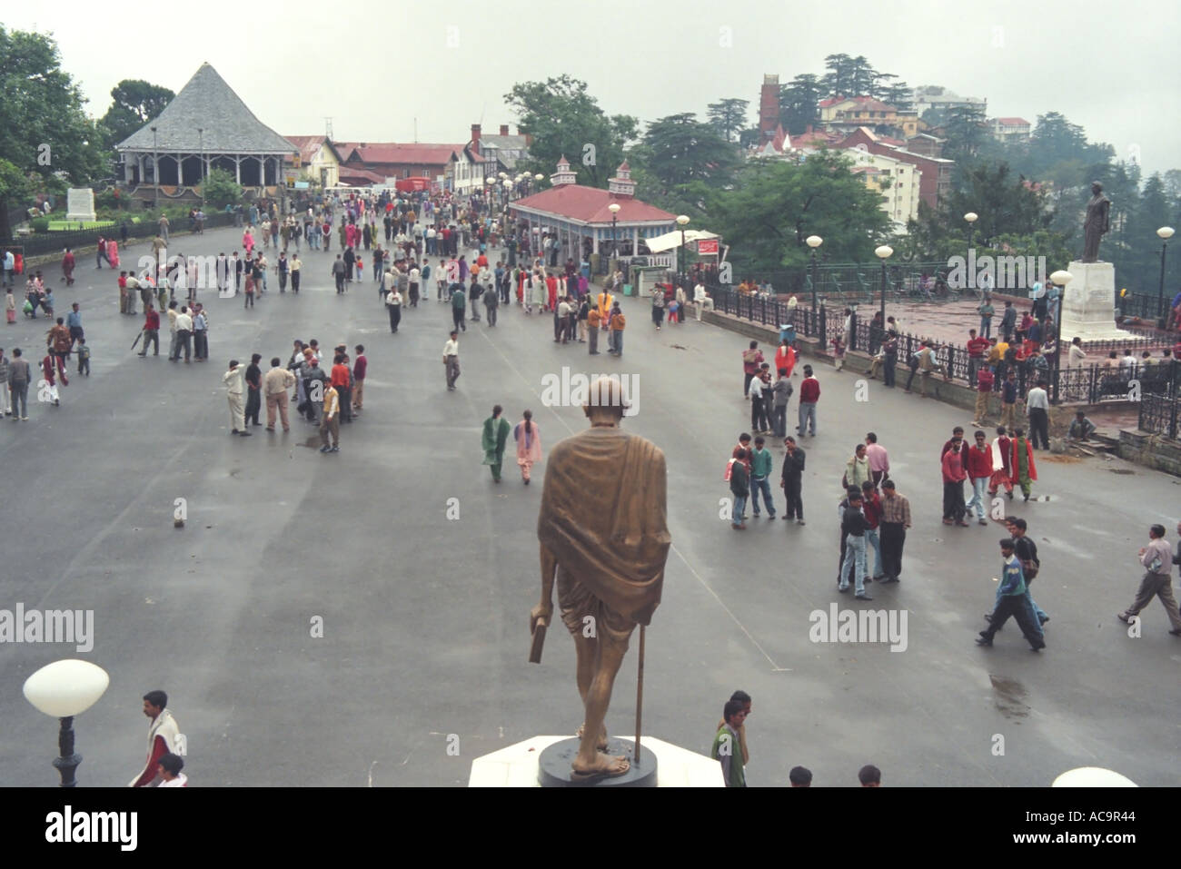 Gandhi-Statue The Mall Shimla Himachal Pradesh Indien IN36 27 Stockfoto