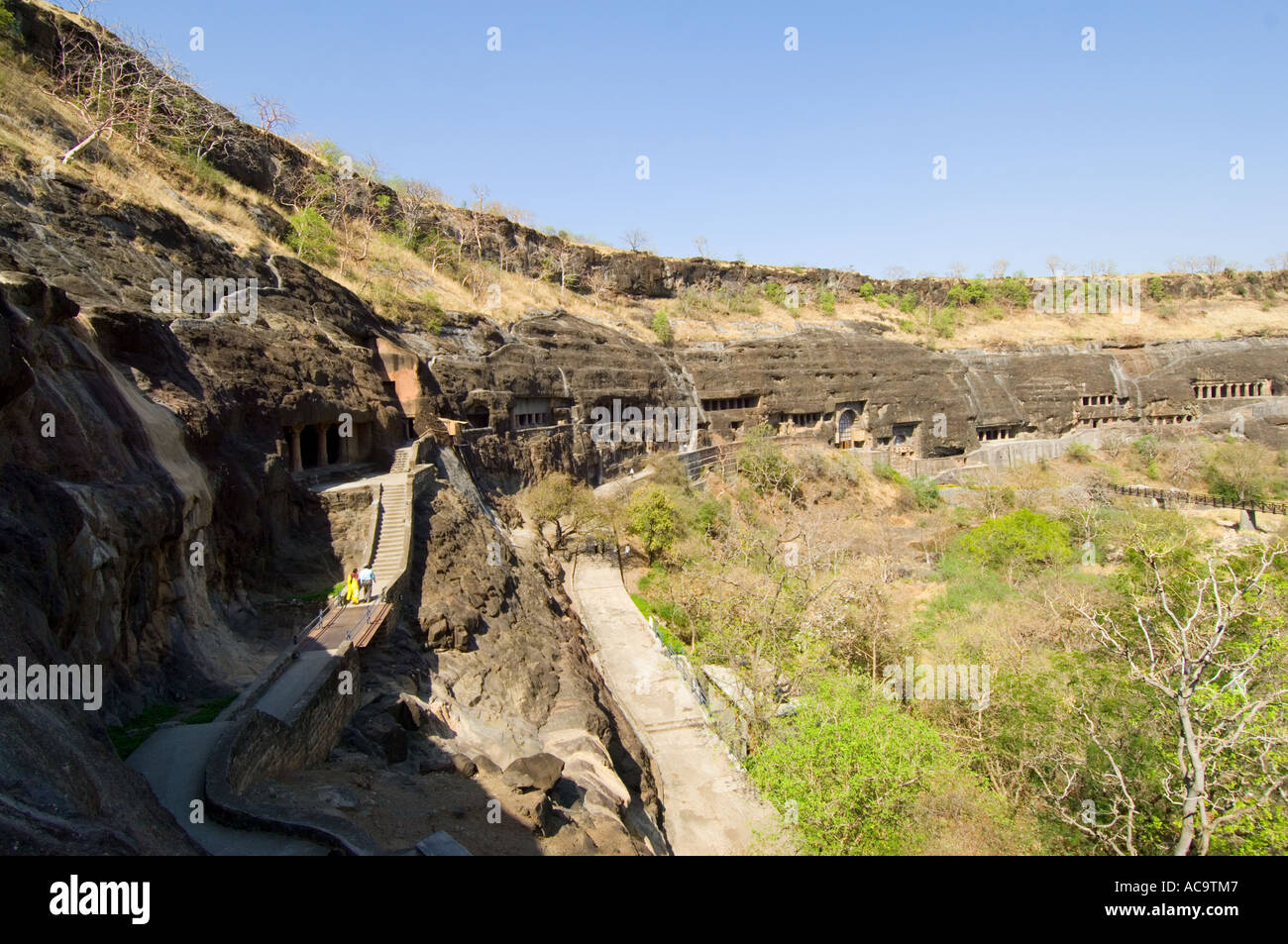 Indien, Maharashtra, Ajanta, März 2006. Stockfoto