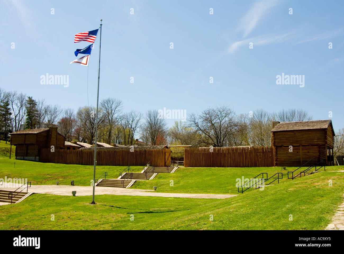 Fort Harrod Pionier Fort an unsere Kentucky Stockfoto