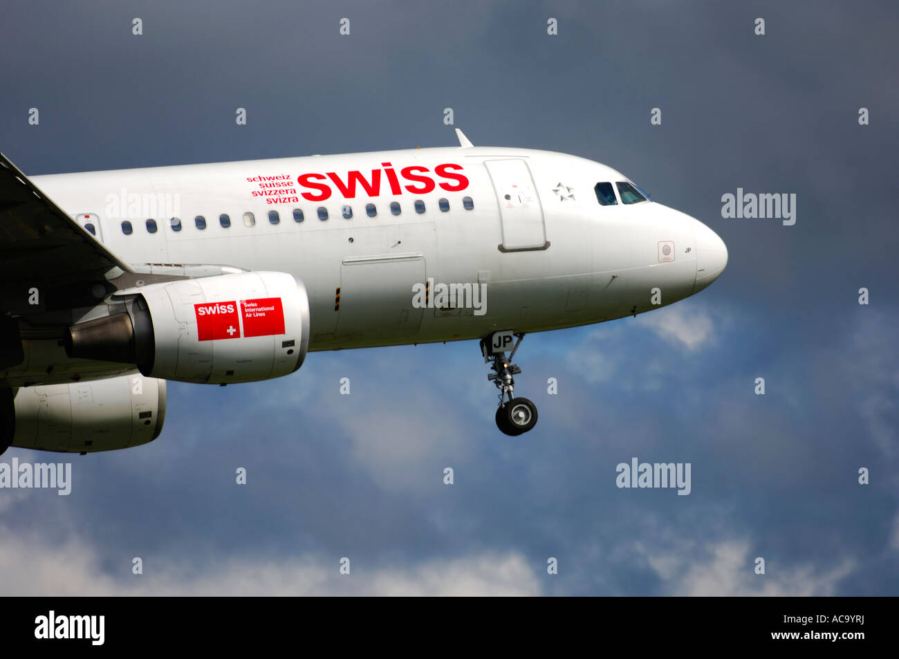 Airbus, Swiss International Airlines, Schweiz Stockfoto