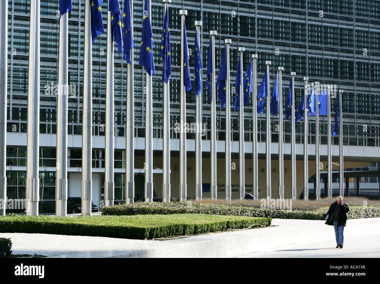 Gebäude der Europäischen Kommission, Brüssel, Belgien Stockfoto
