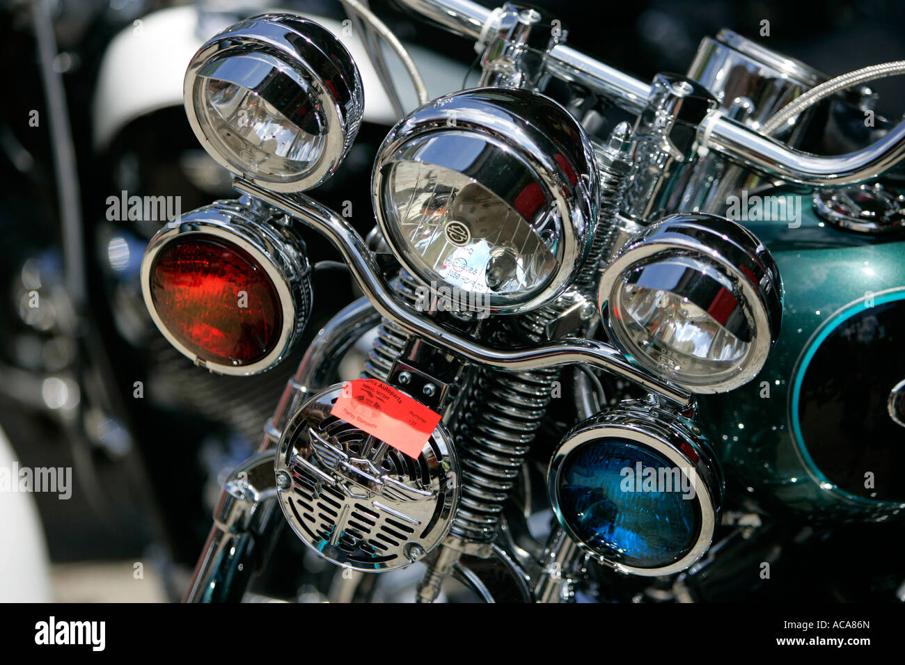 Harley Davidson, detail Stockfoto