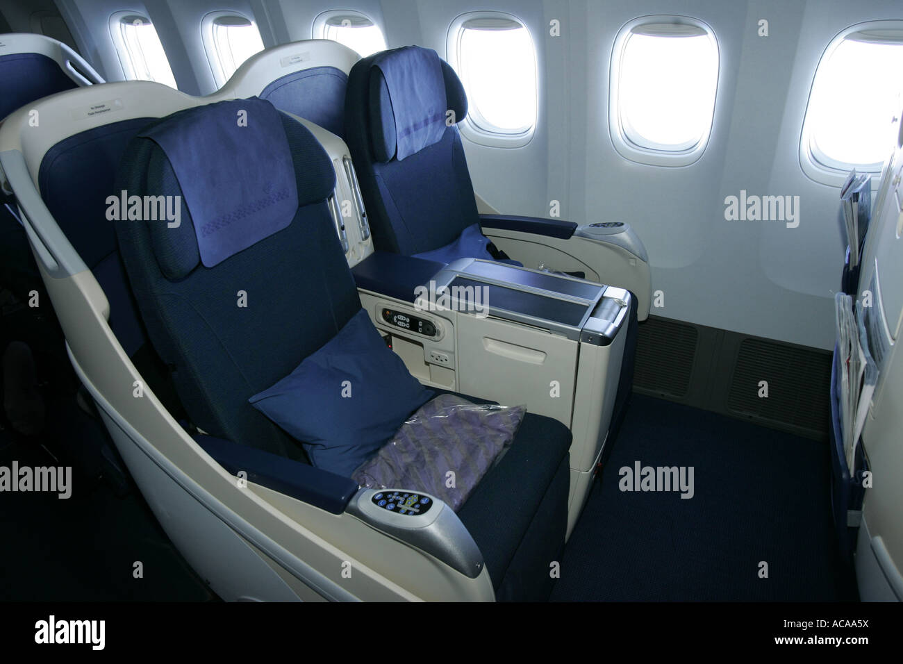 Boeing Interior Seats Stockfotos Boeing Interior Seats