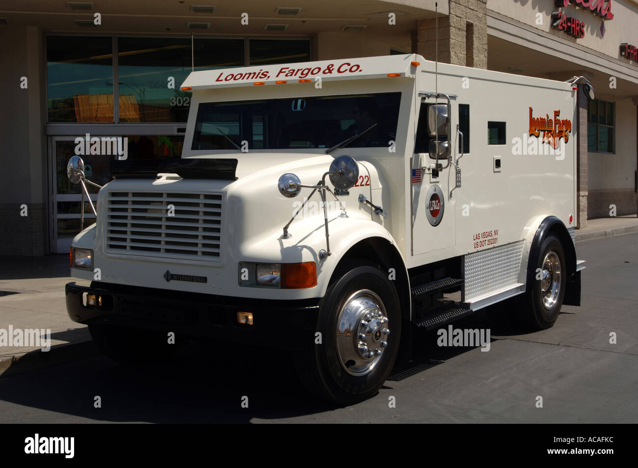 Gepanzerten Lastwagen Fargo gepanzerte Transportfahrzeug Geld Las Vegas Nevada, USA Stockfoto