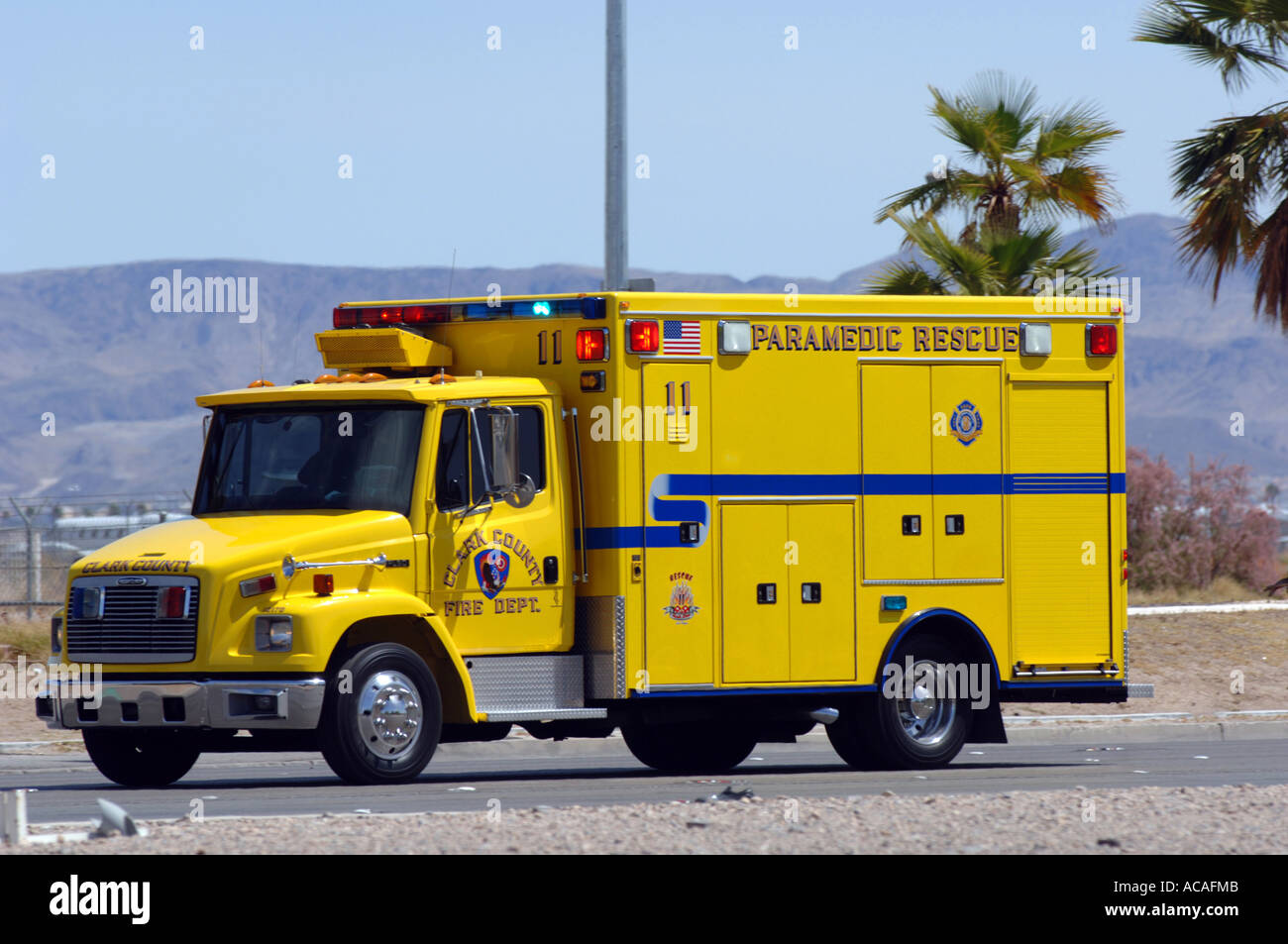 Paramedic-Ambulanz, USA Stockfoto