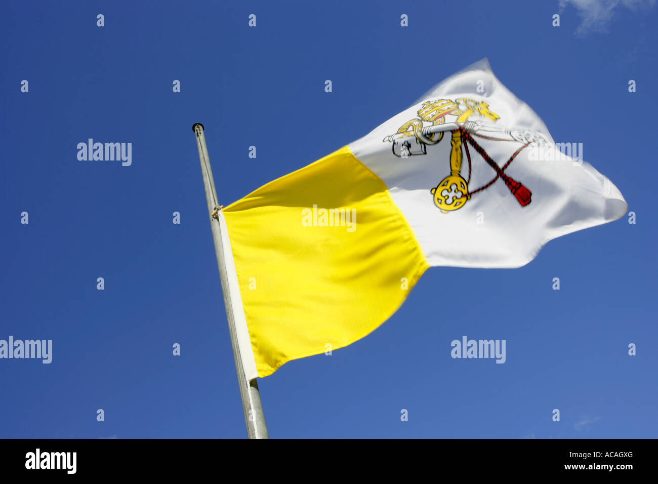 Vatikan Fahne Stockfoto