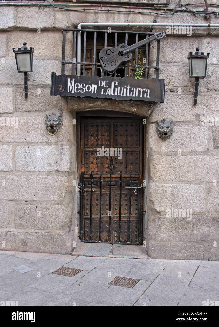 Meson De La Guitarra Bar, Madrid, Spanien Stockfoto