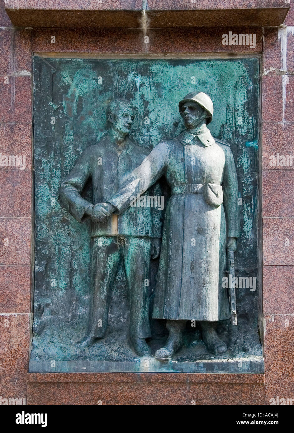 Denkmal für sowjetische Soldaten getötet in den zweiten Weltkrieg, Stralsund, Mecklenburg-Vorpommern Pommern, Deutschland Stockfoto