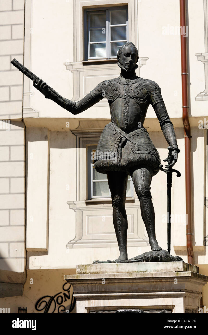 Don Juan von Österreich Denkmal, Regensburg, Oberpfalz, Bayern