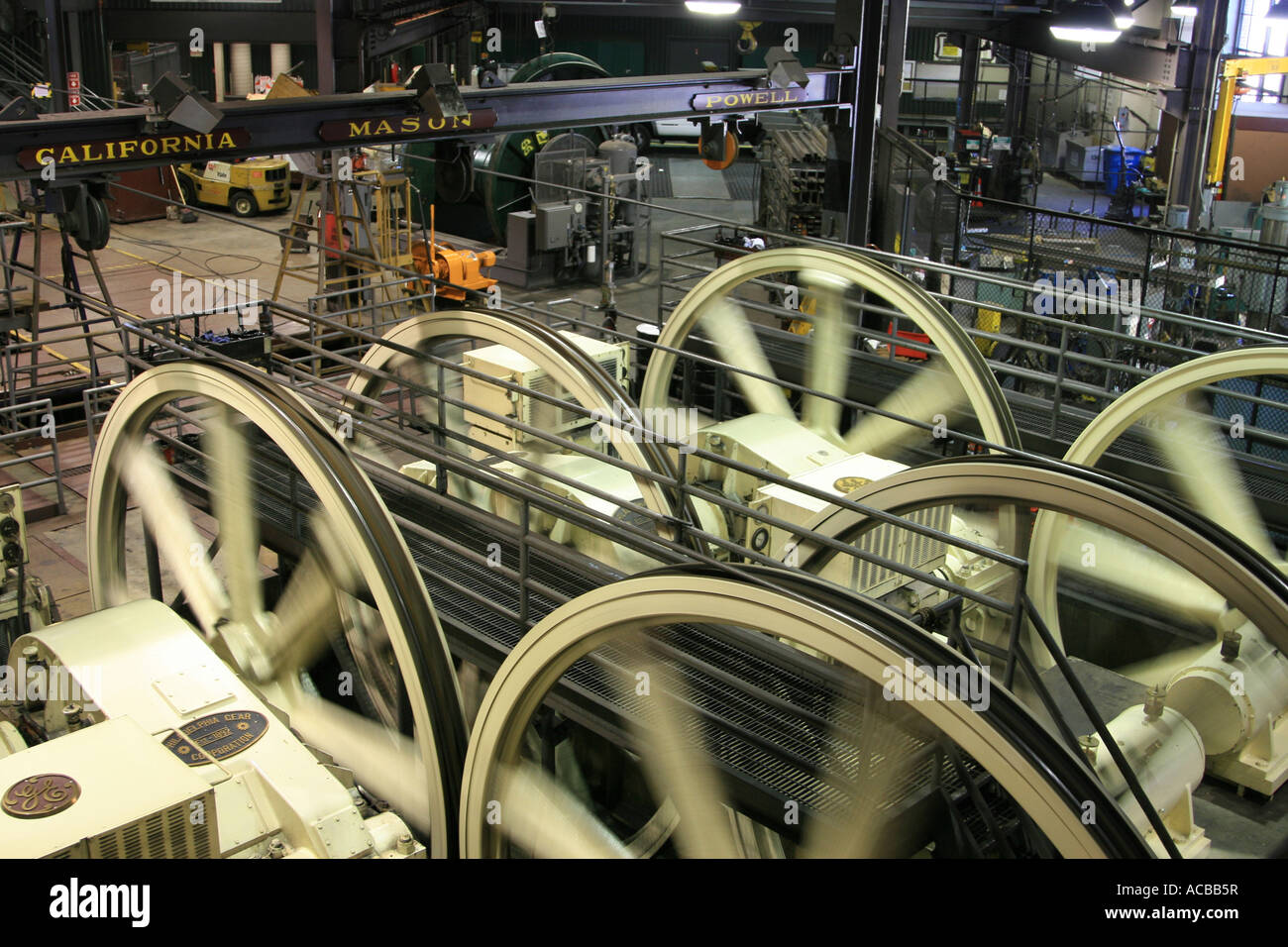 Cabel Car Museum / San Francisco USA Stockfoto