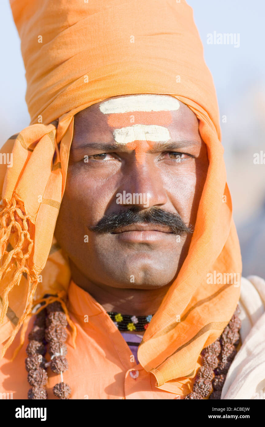 Porträt eines sadhu Stockfoto