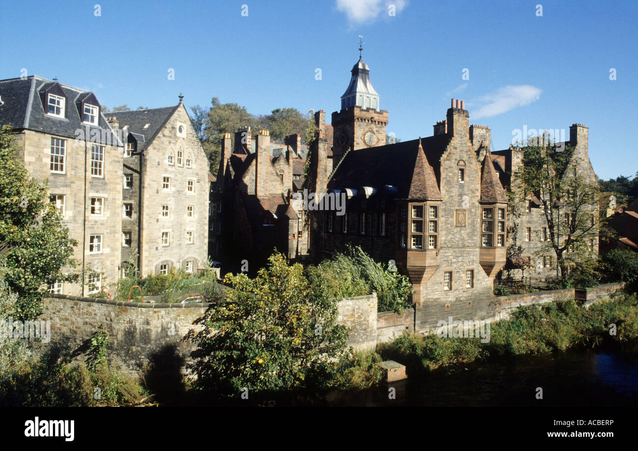 Dean Village, Edinburgh, Schottland, Vereinigtes Königreich, Reisen schottische Dörfer Stockfoto