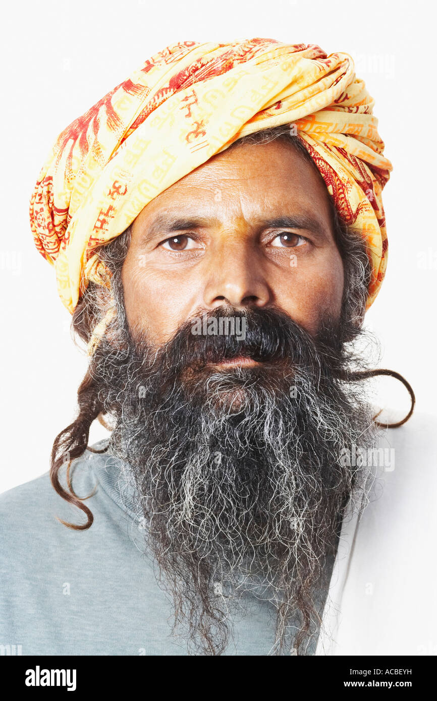 Porträt eines sadhu Stockfoto