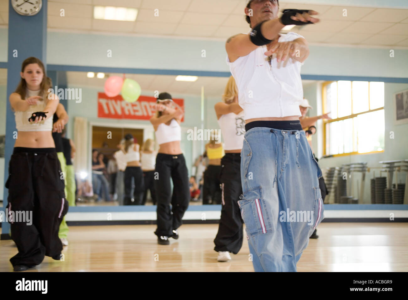 Hip Hop Tanz Training Stockfoto
