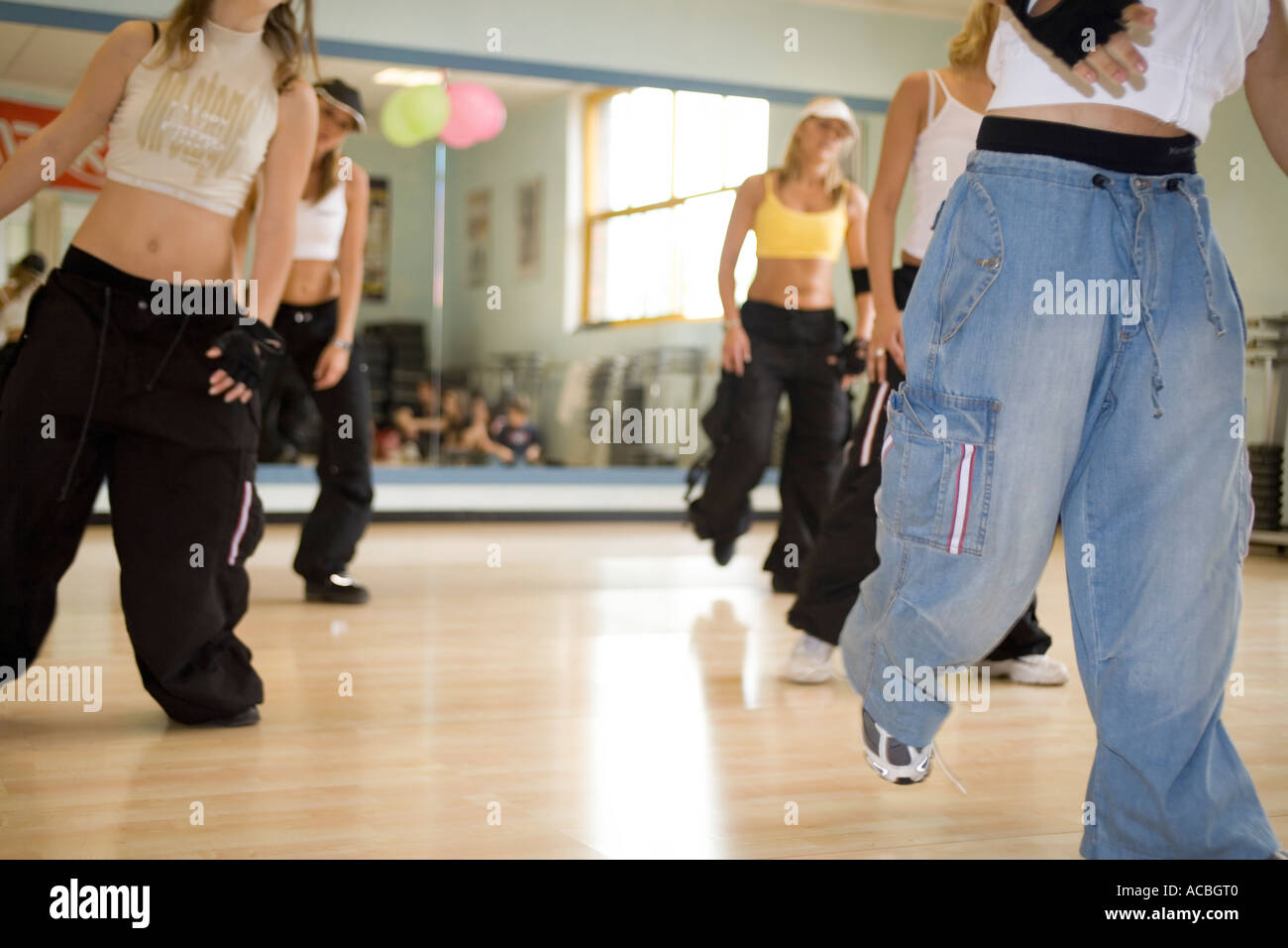 Hip Hop Tanzstunde training Stockfoto
