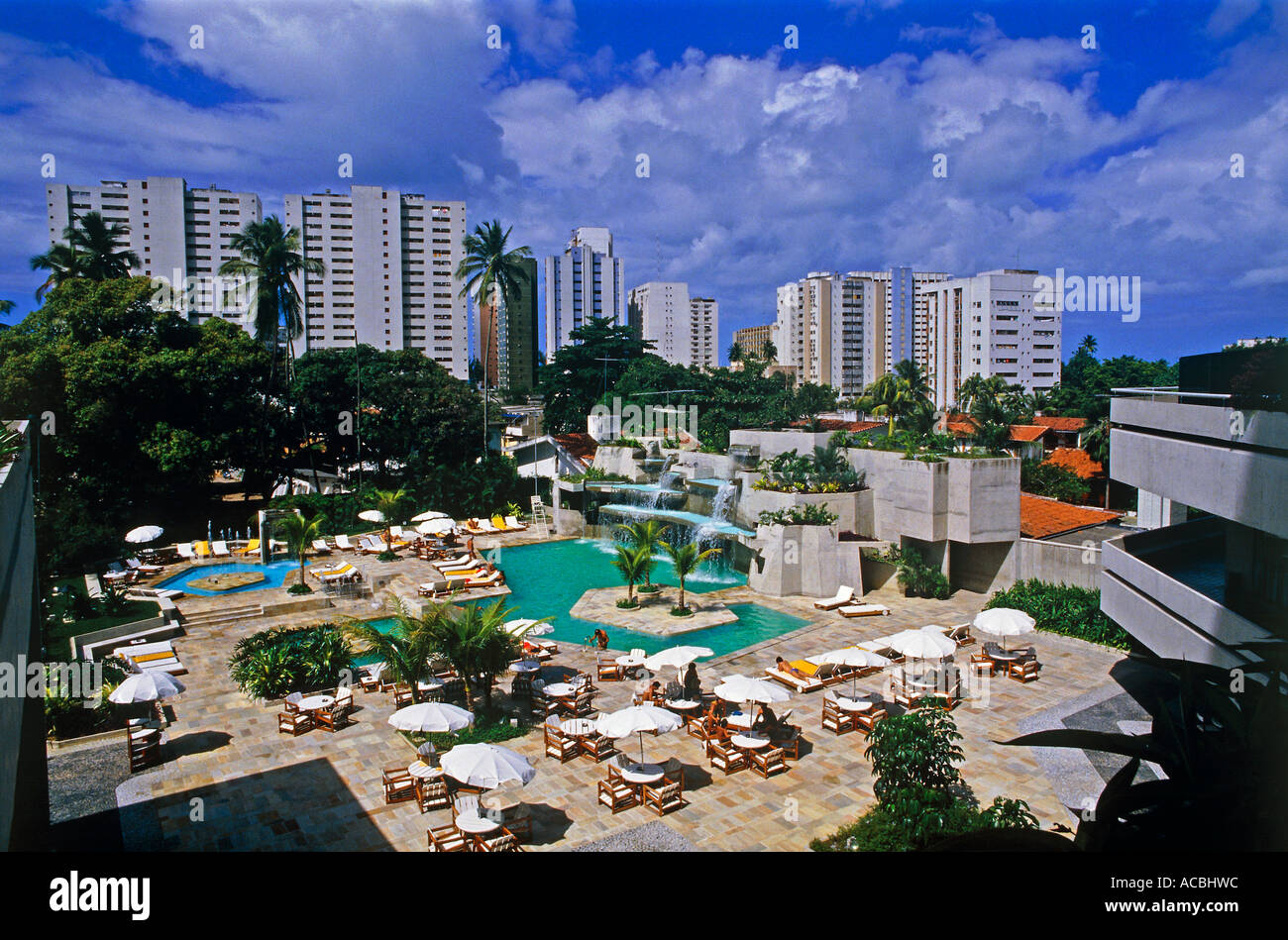 Schwimmbad des Hotel Stadt Recife Bundesstaat Pernambuco-Brasilien Stockfoto