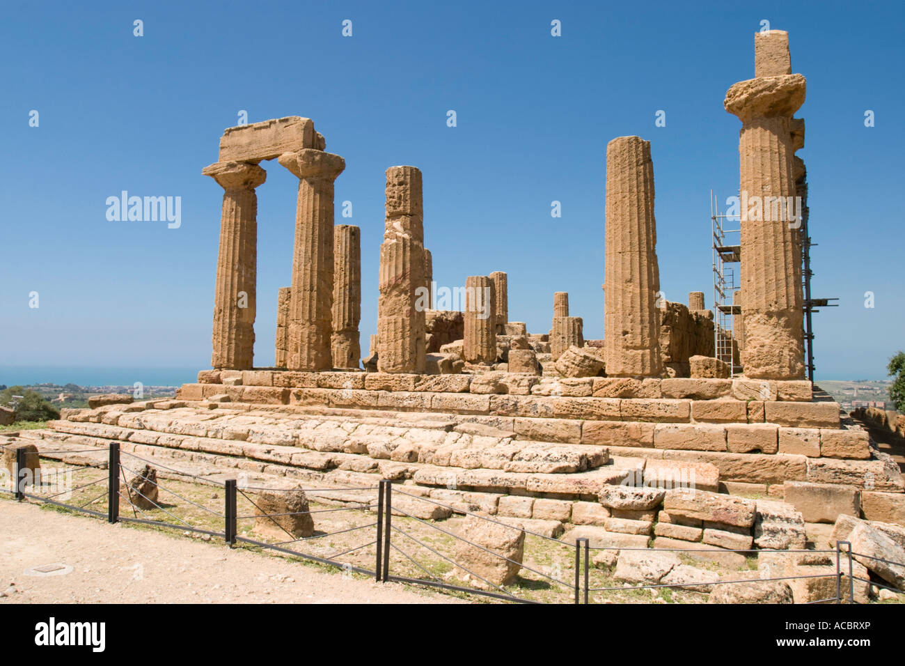 Valle dei Templi Agrigento Sicily Temple of Juno oder Hera Stockfoto