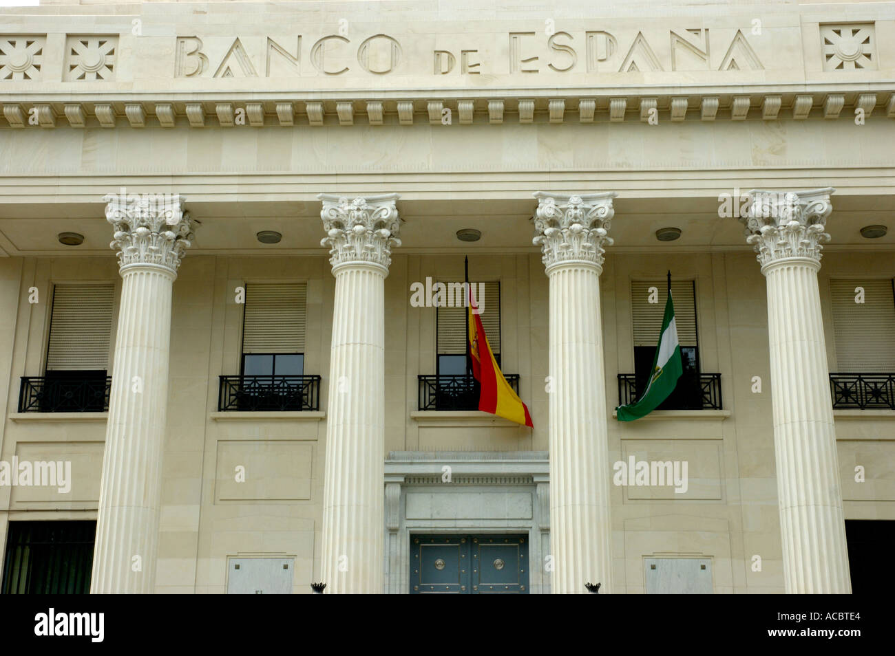 Banco de Espana malaga Stockfoto