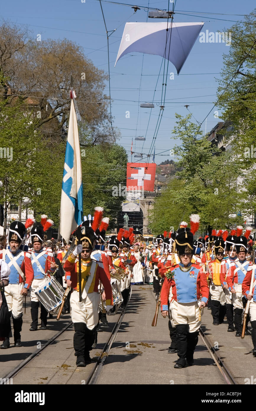 Schweiz Zürich Sechselaeuten Stockfoto