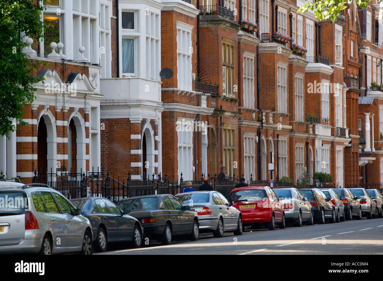 Wohnungen in London England Stockfoto