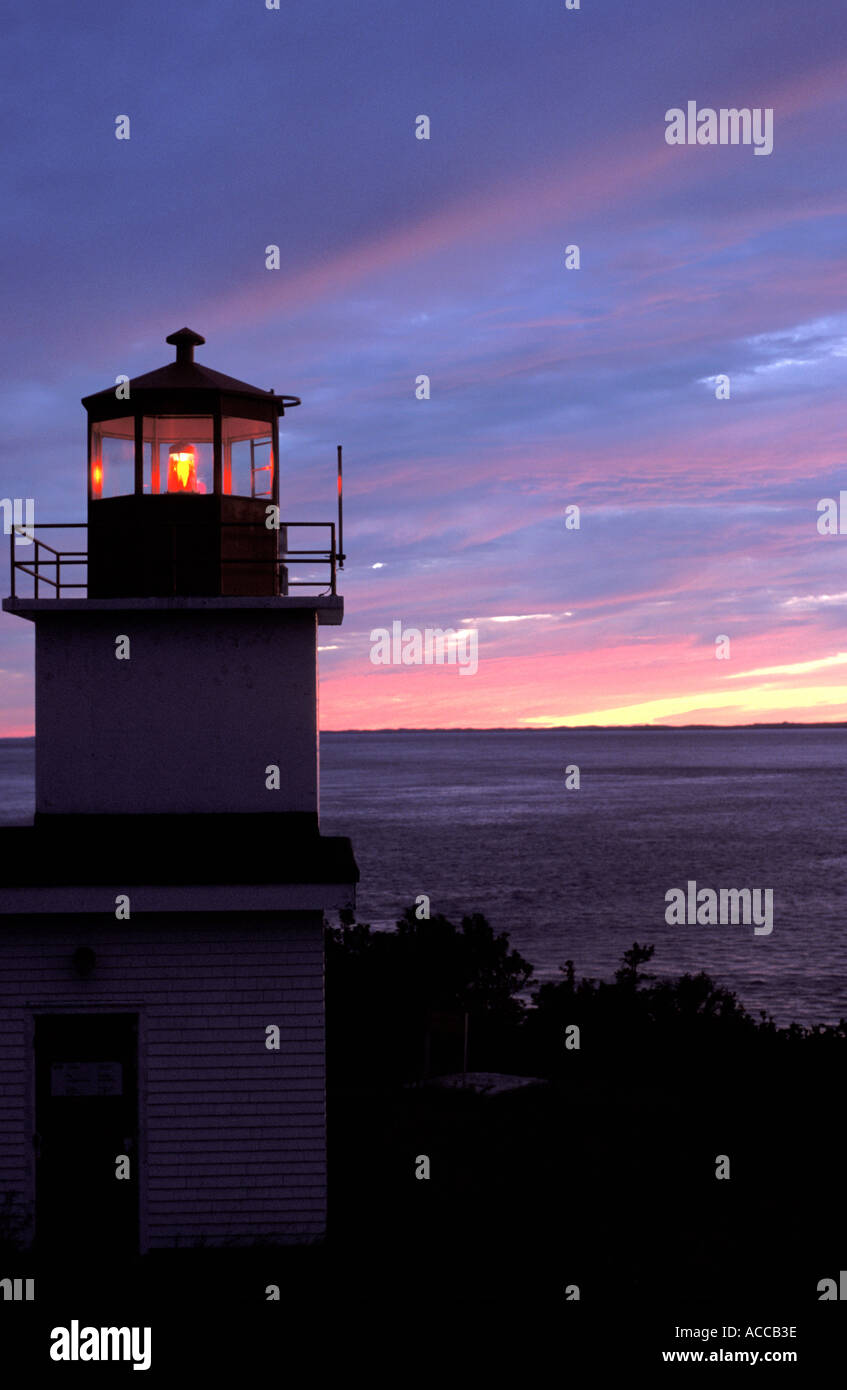 lange Eddy Point-Leuchtturm Stockfoto