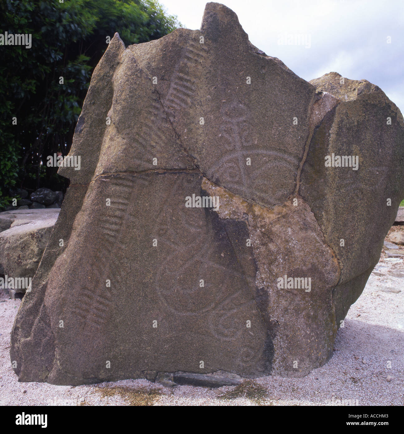 Brandsbutt Pictish Stein, Schottland Stockfoto