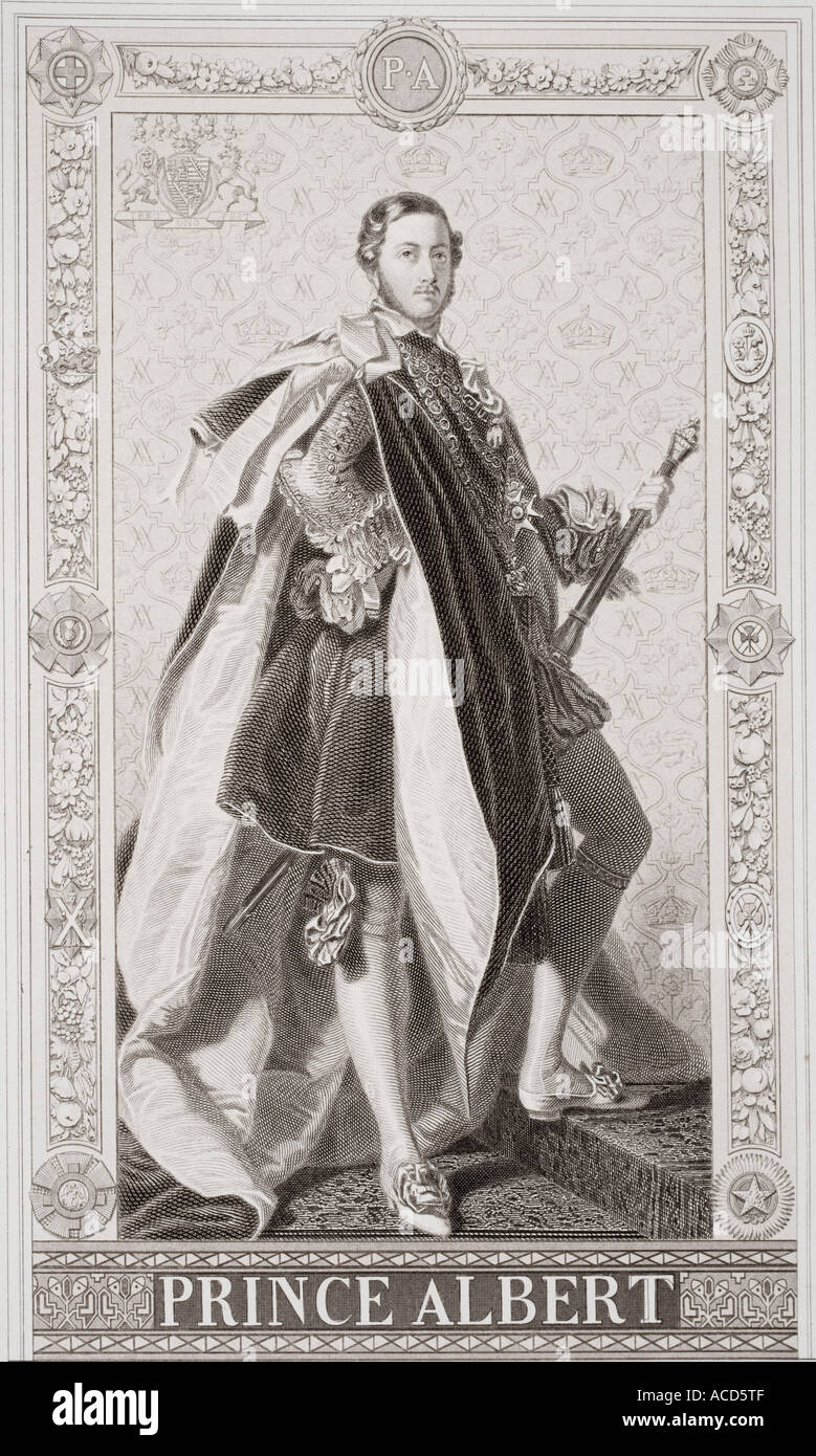 Prinzgemahl Albert von Großbritannien und Irland Stockfoto