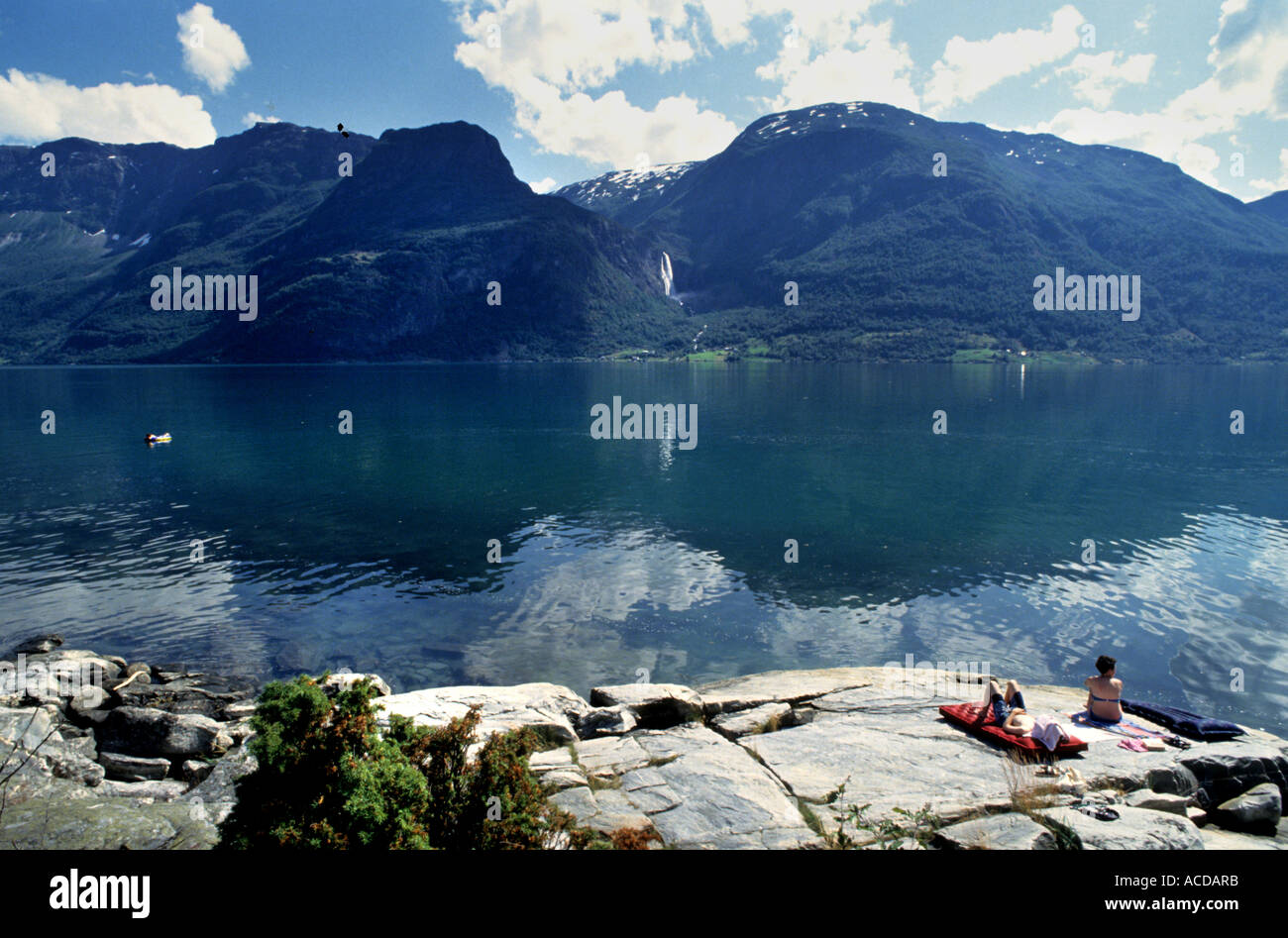 Sognefjord See Norwegen norwegische skandinavische Skandinavien Stockfoto