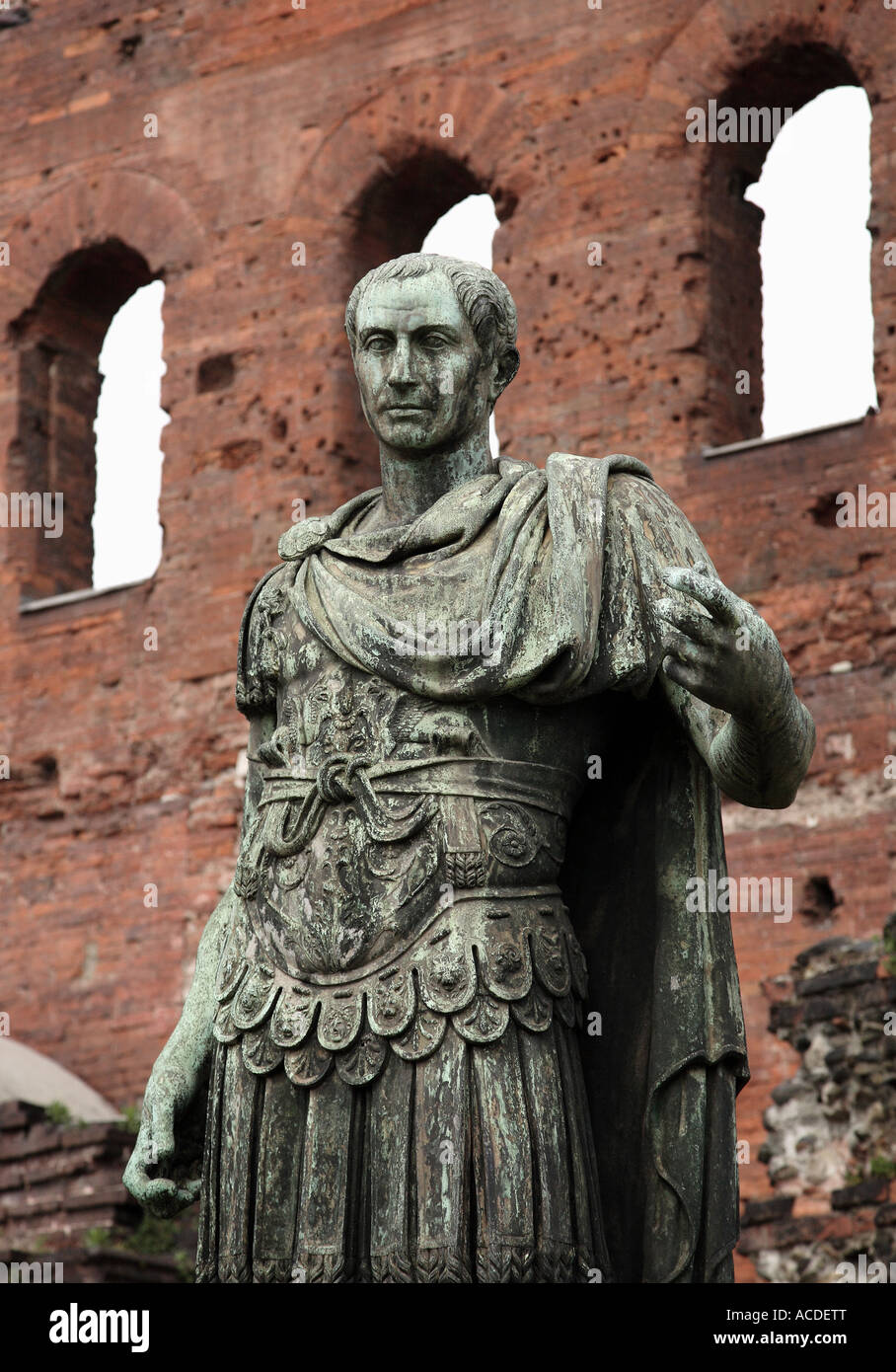 Statue von Caesar Turin Stockfoto