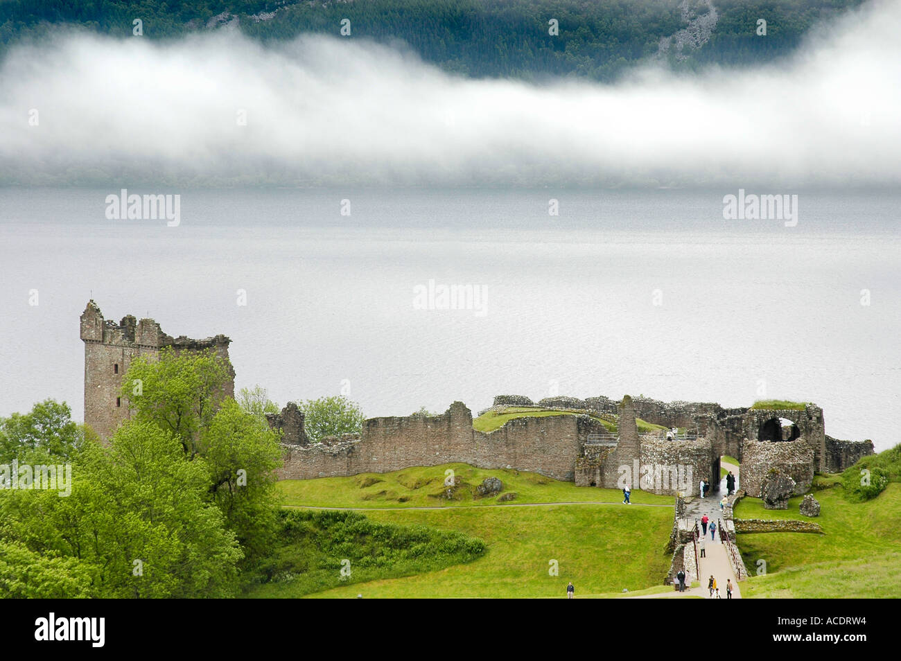 Urquhart Castle und Loch Ness, Schottland, UK Stockfoto