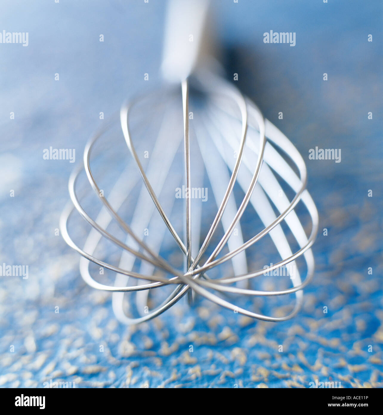 Ein Ballon Schneebesen Nahaufnahme. Stockfoto
