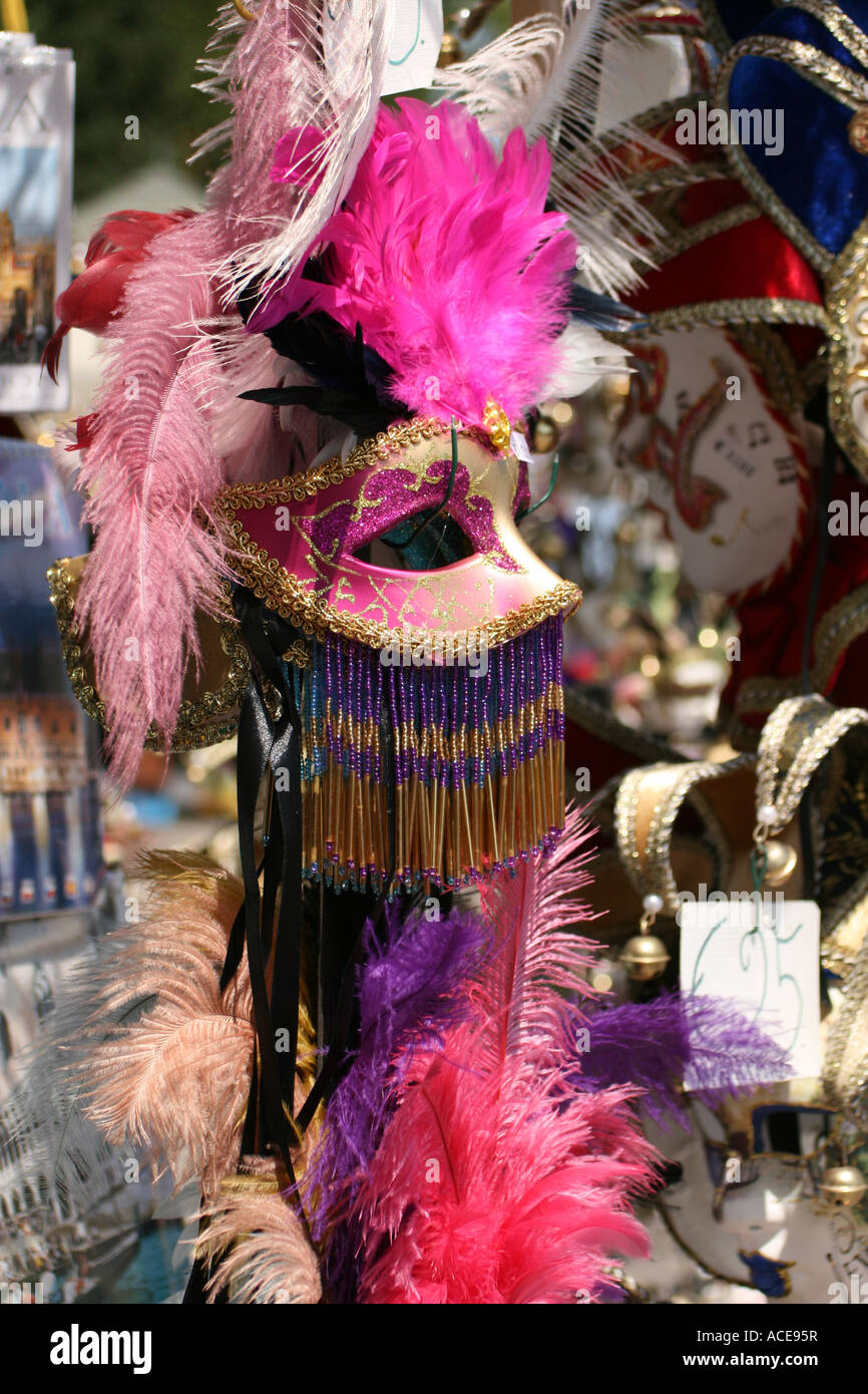 Venedig Italien bunten touristischen Masken Stockfoto