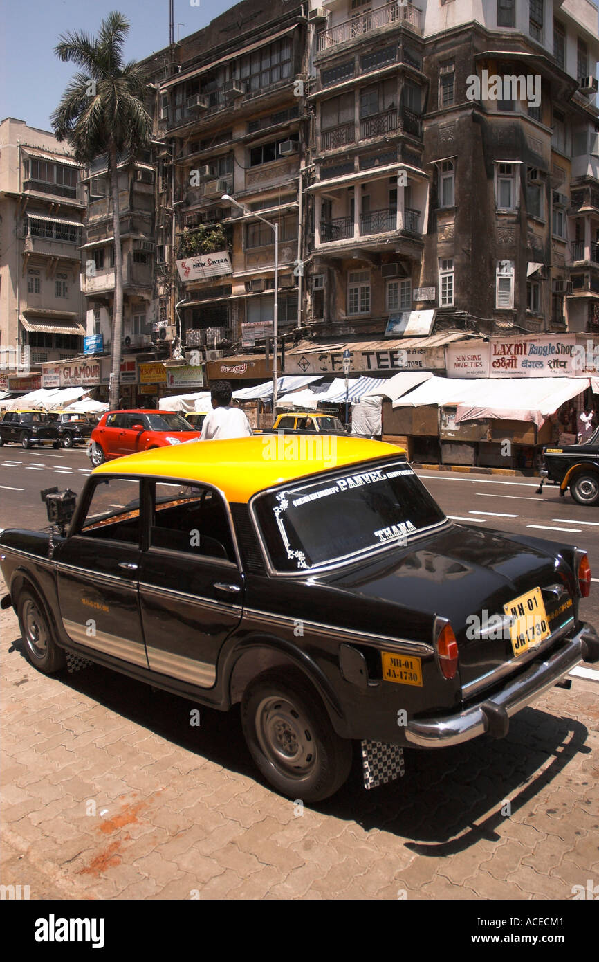 Botschafter Taxi Cab in Mumbai, Indien Stockfoto