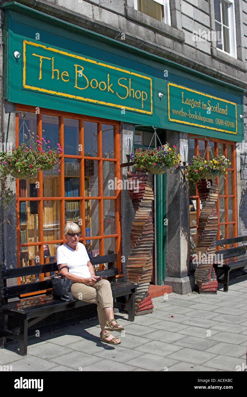 Viele Buchhandlungen in Wigtown Dumfries und Galloway Schottland Wigtown gehört Schottland s Buchstadt Stockfoto