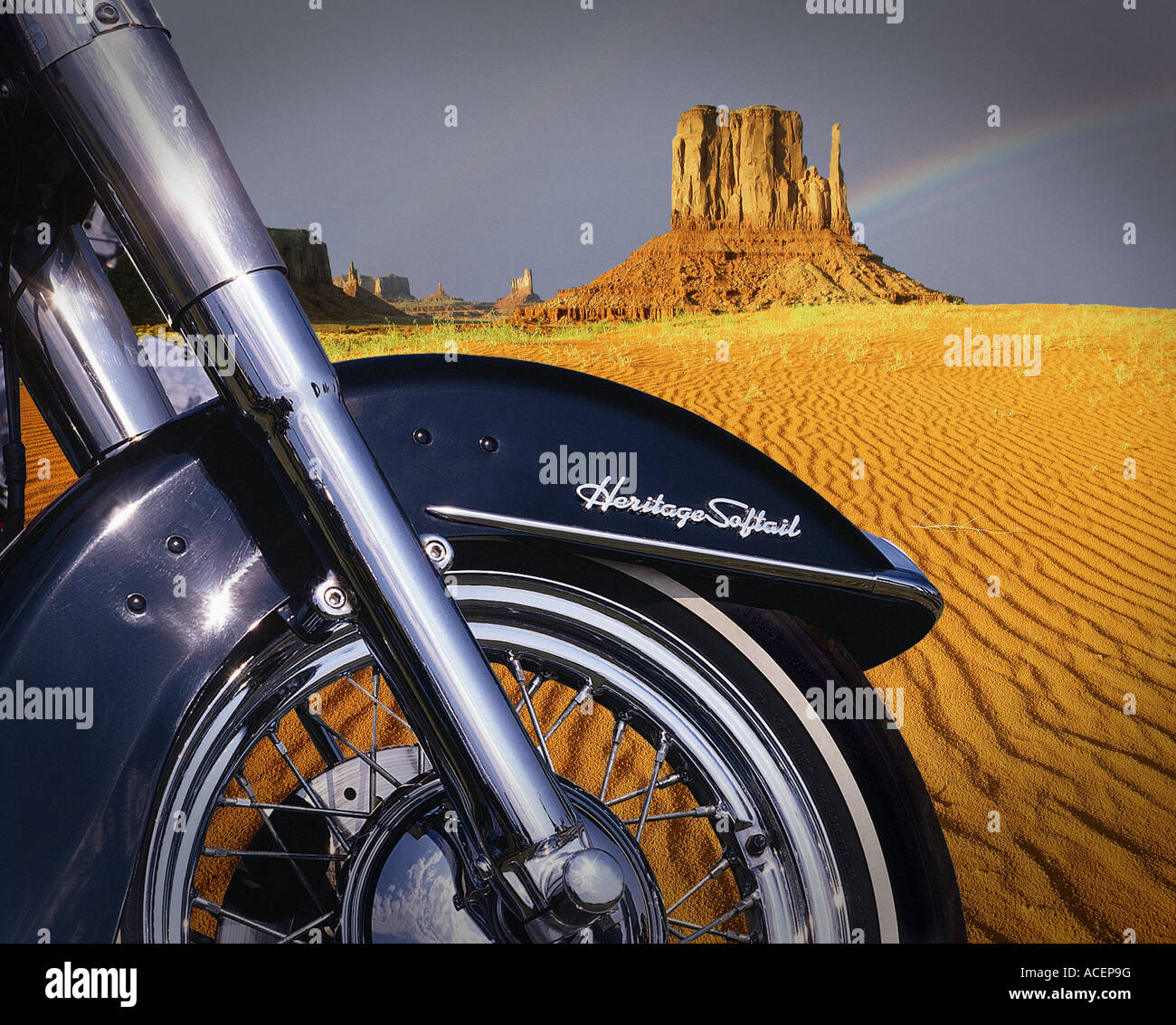 Fotokunst: Harley Davidson Stockfoto