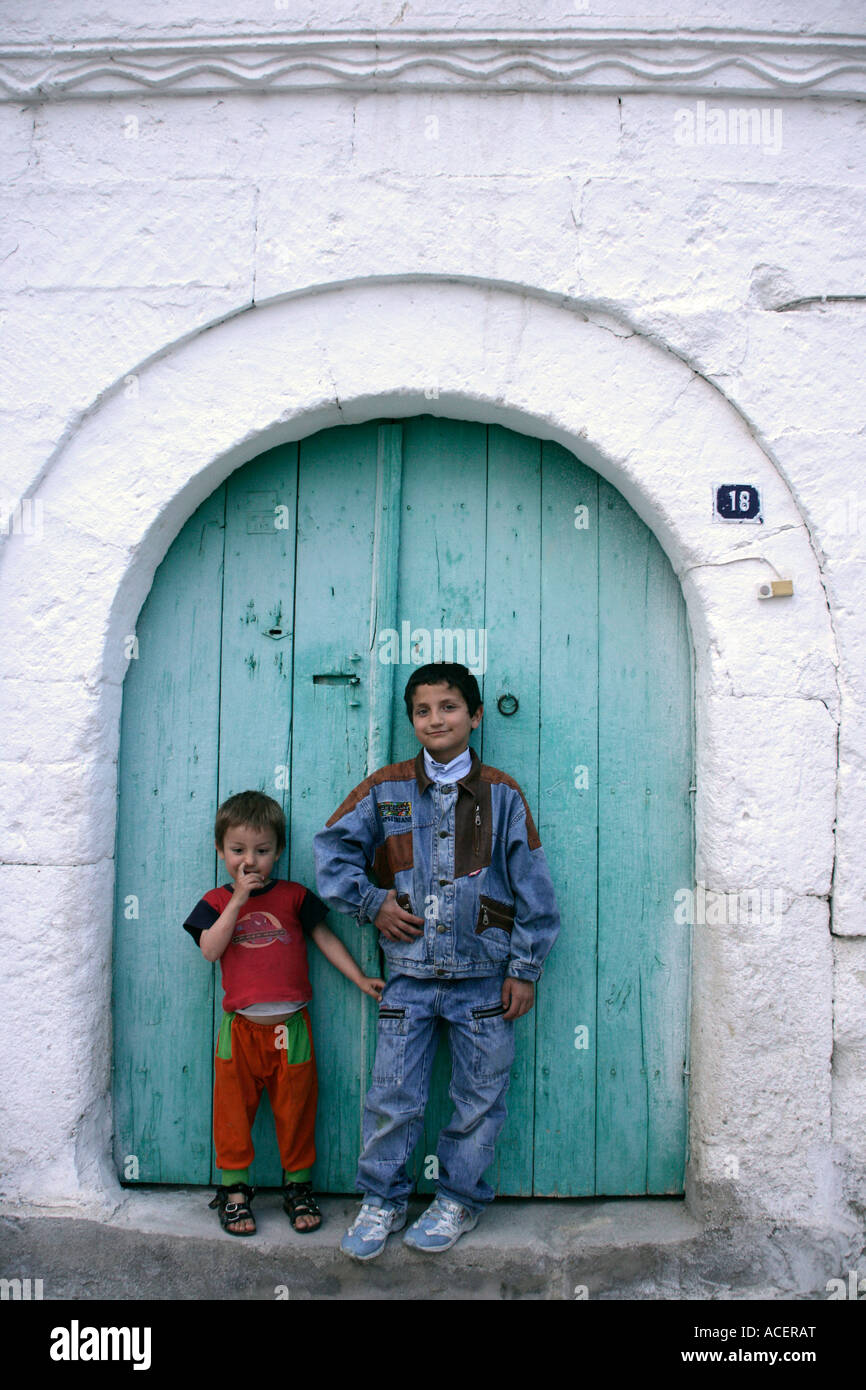 Kinder in Kappadokien, Türkei Stockfoto