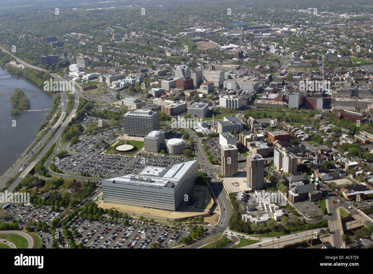 Luftaufnahme von Trenton, Hauptstadt von New Jersey, USA Stockfotografie -  Alamy
