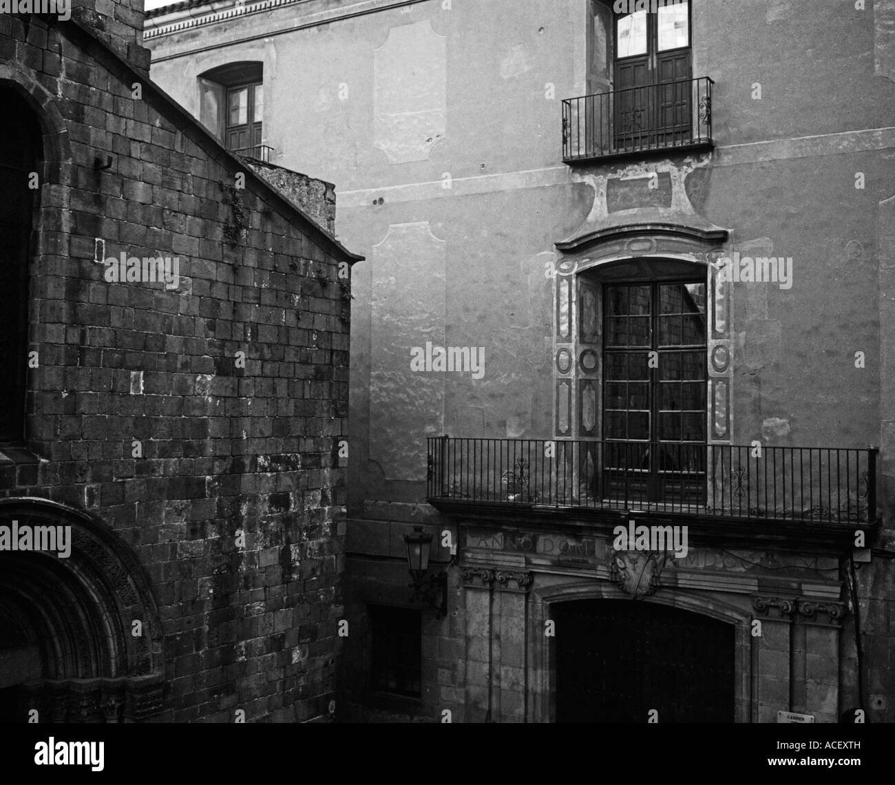 Klassisches Gebäude in Barcelona Stockfoto