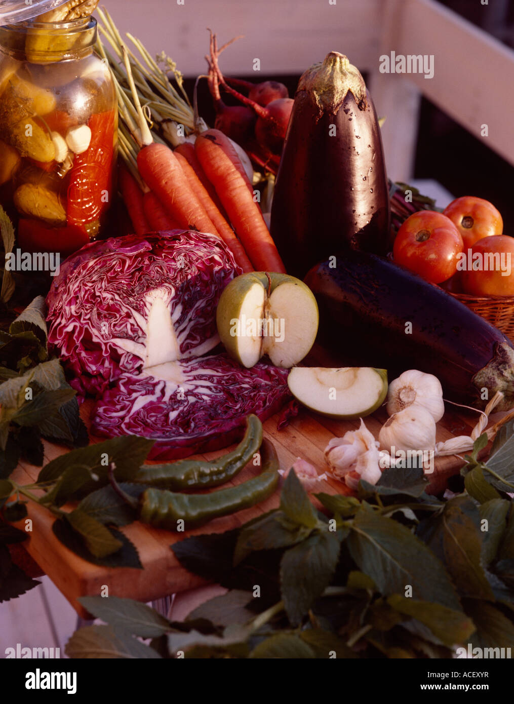Frisches Gemüse Stockfoto