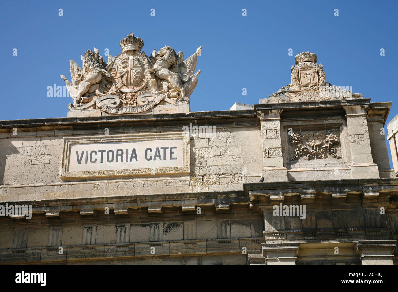 Victoria Gate in Valetta/Malta. Stockfoto