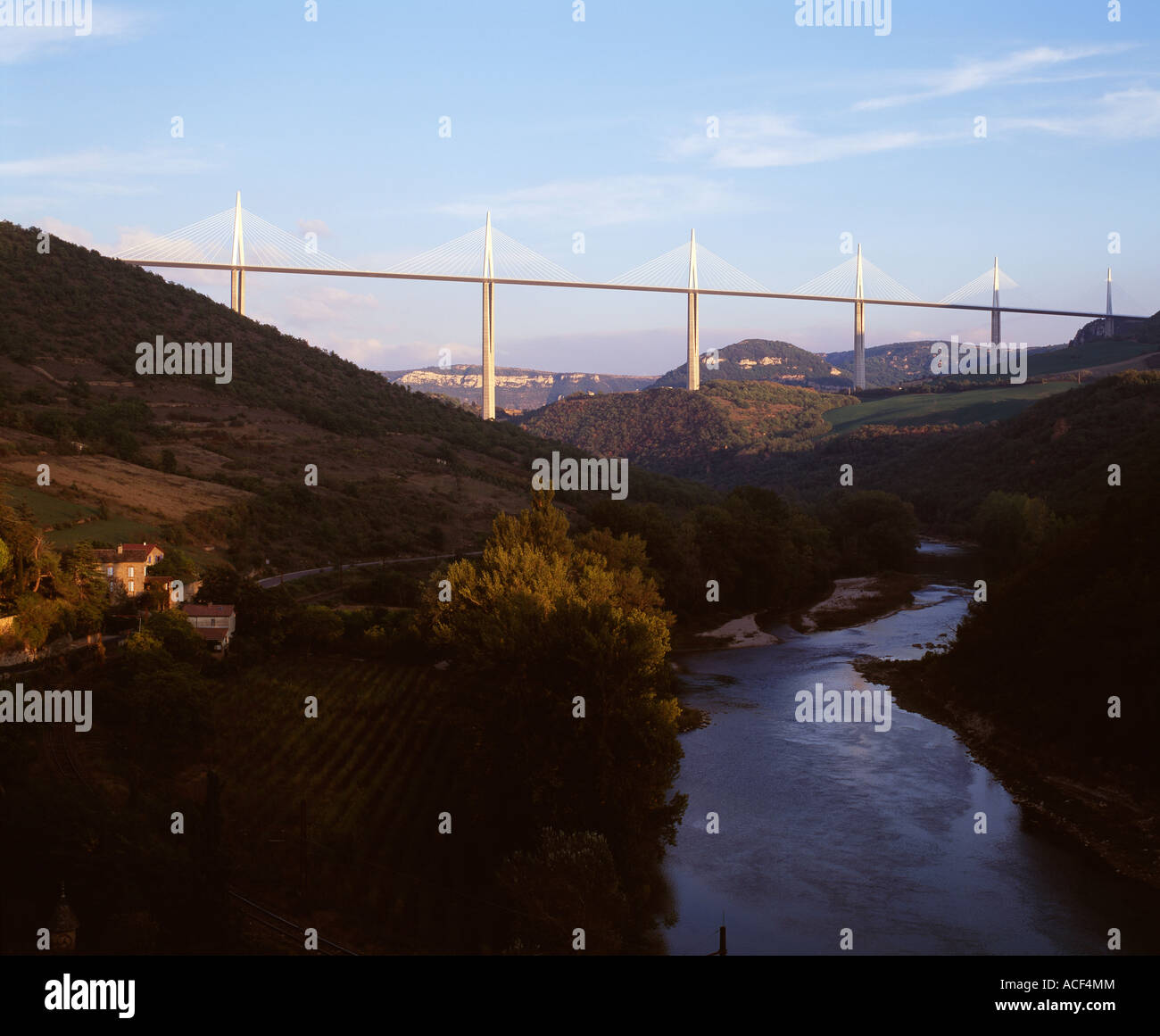 Das Viadukt von Millau Département Aveyron-Frankreich Stockfoto