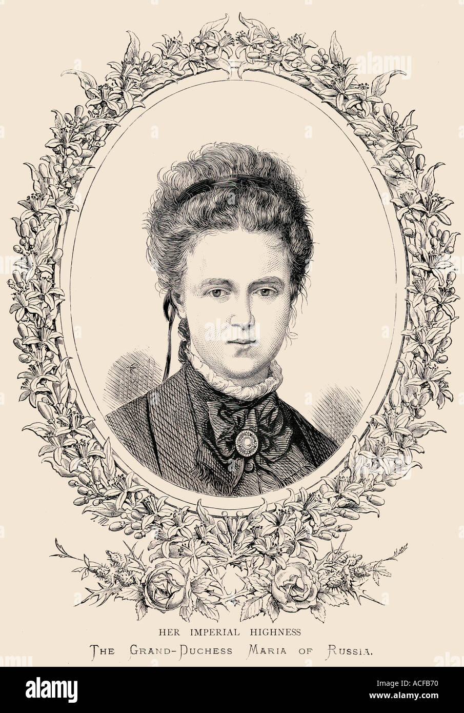 Großfürstin Maria Alexandrowna von Russland, 1853 - 1920. Später Herzogin von Edinburgh und der Herzogin von Sachsen-Coburg und Gotha. Stockfoto