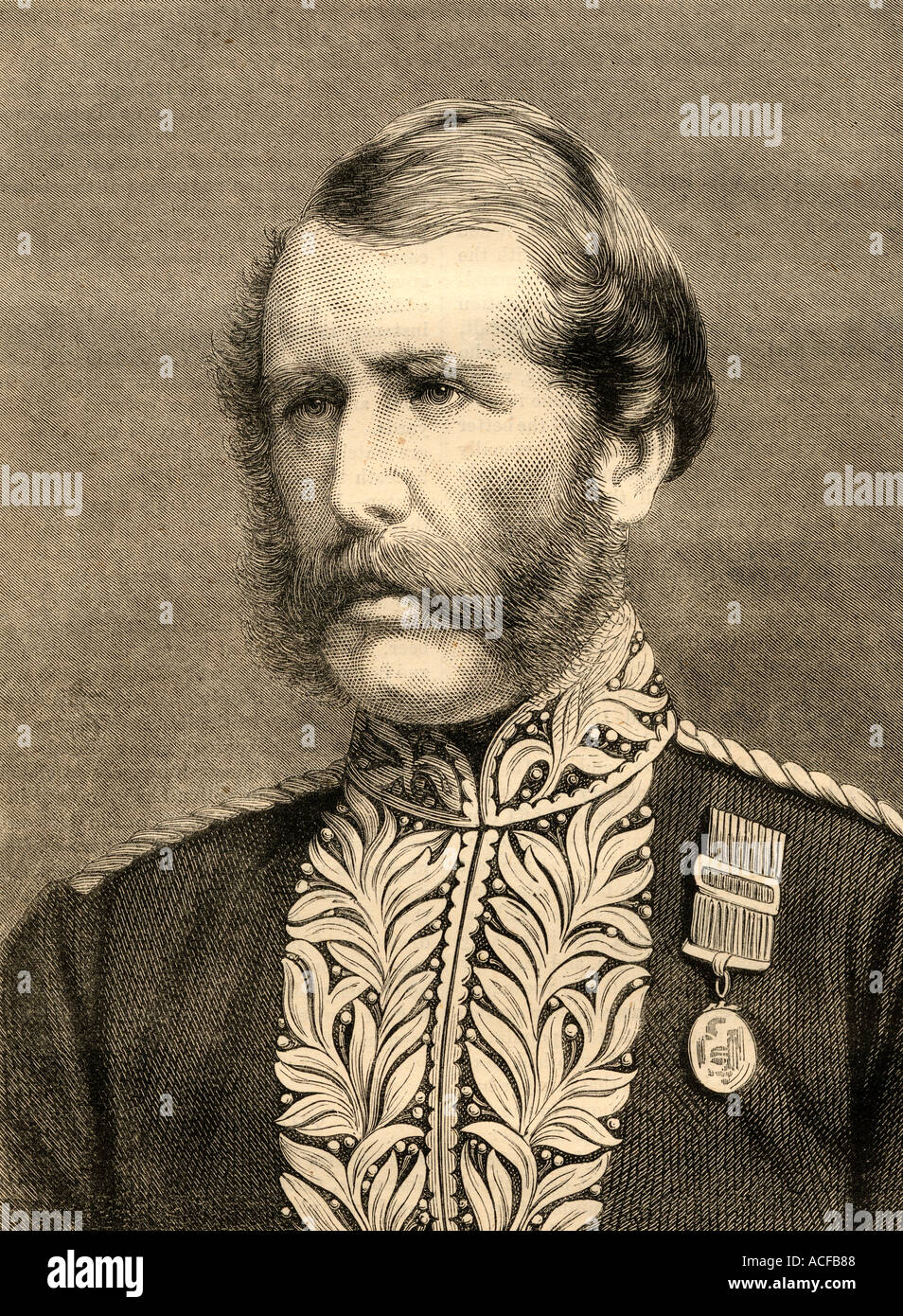 Oberstleutnant Sir Edmund Yeamans Walcott Henderson, 1821 - 1896. Chief Commissioner der Metropolitan Police 1869-86. Stockfoto