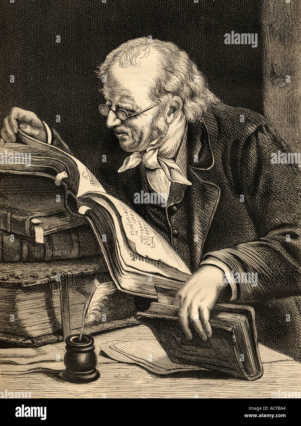 Barthold Georg Niebuhr, 1776 - 1831. Dänisch-deutsche Staatsmann, Banker, und Historiker. Stockfoto
