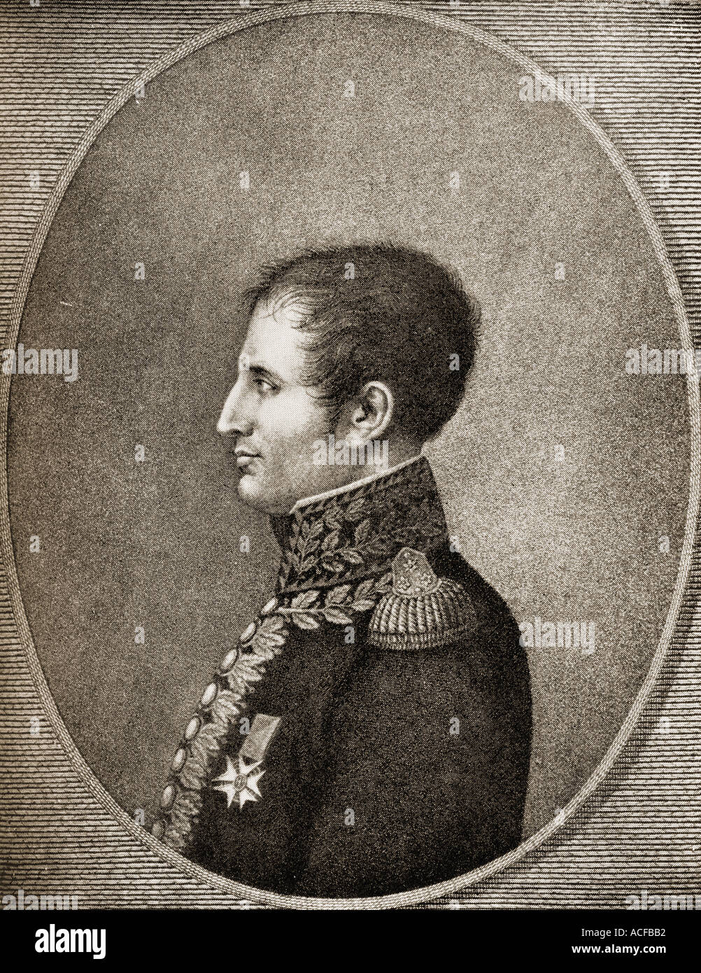 Joseph-Napoléon Bonaparte, 1768-14554. Ältester Bruder von Napoleon I. von Frankreich, machte ihn zum König von Neapel und Sizilien 1806-1808 und Spanien, 1808 -1813. Stockfoto